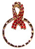 SPEC pin Crystal Red Ribbon