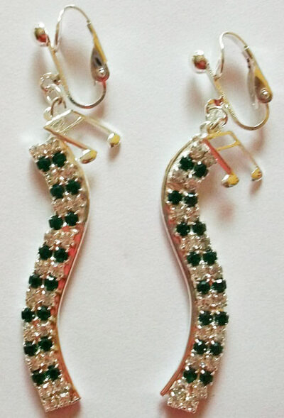 Green & clear crystals