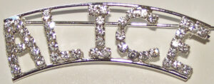ALICE crystal name pin