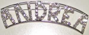 ANDREA crystal name pin