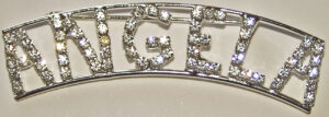 ANGELA crystal name pin