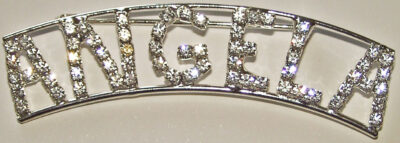 ANGELA crystal name pin