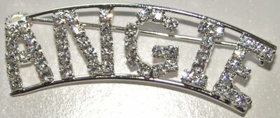 ANGIE crystal name pin
