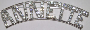 ANNETTE crystal name pin