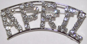 APRIL crystal name pin