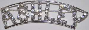 ASHLEY crystal name pin