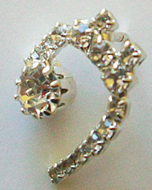 Bass Clef crystal pin