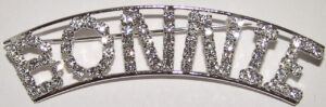 BONNIE crystal name pin