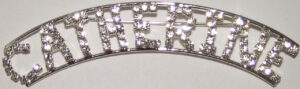 CATHERINE crystal name pin