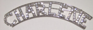 CHARLENE crystal name pin