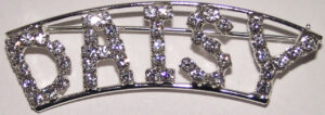 DAISY crystal name pin