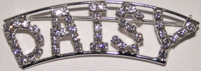 DAISY crystal name pin