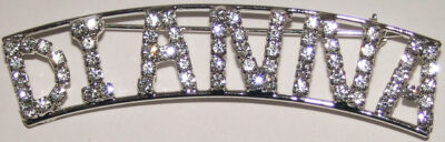 DIANNA crystal name pin