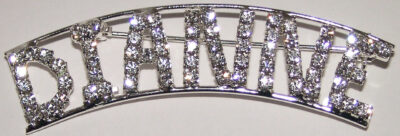 DIANNE crystal name pin