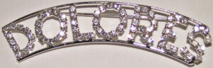 DOLORES crystal name pin
