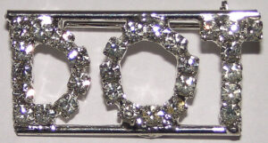DOT crystal name pin