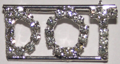 DOT crystal name pin