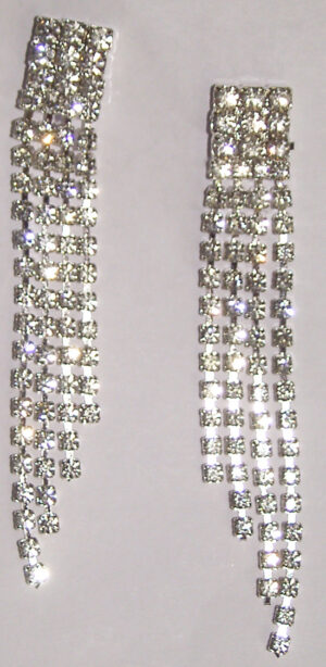 Crystal Earrings with 4 strands