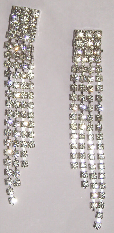 Crystal Earrings with 4 strands