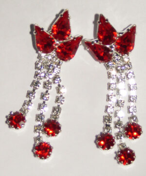 Crystal Earrings with pear-shaped stones