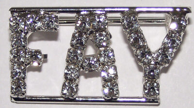 FAY crystal name pin