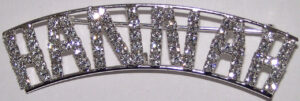 HANNAH crystal name pin