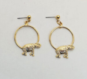 Hoop earrings/elephant