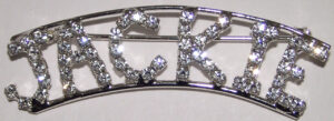 JACKIE crystal name pin