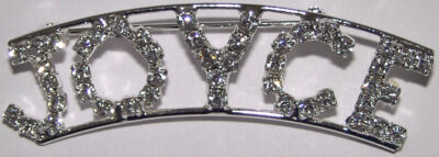 JOYCE crystal name pin