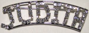 JUDITH crystal name pin