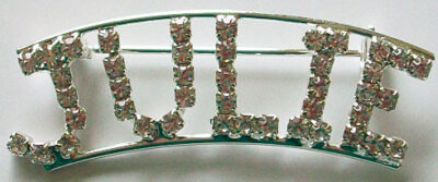 JULIE crystal name pin