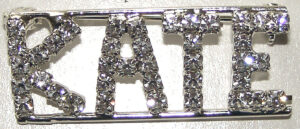 KATE crystal name pin