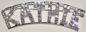 KATHIE crystal name pin