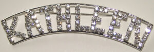 KATHLEEN crystal name pin