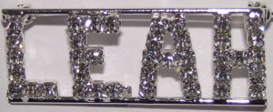 LEAH crystal name pin