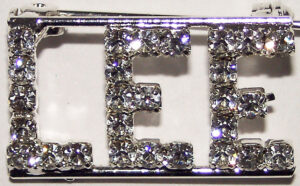 LEE crystal name pin