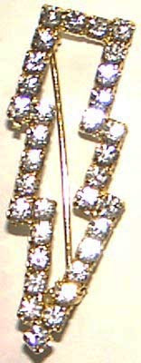 Lightning Bolt Crystal pin