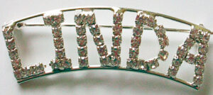 LINDA crystal name pin
