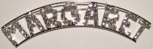MARGARET crystal name pin
