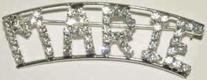 MARIE crystal name pin