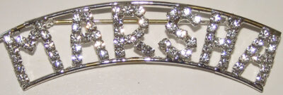 MARSHA crystal name pin