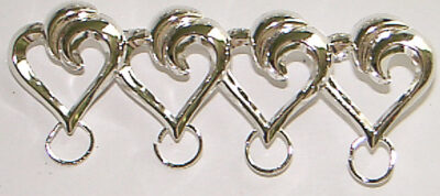 Medal Holder - 4 hearts in metal