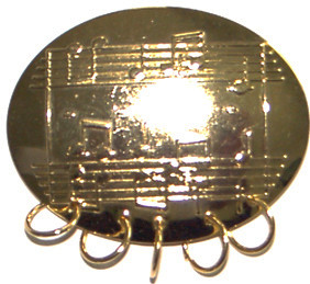 Oval Metal Medal Holder