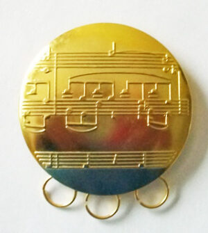 Round Metal Medal Holder pin