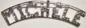 MICHELE crystal name pin
