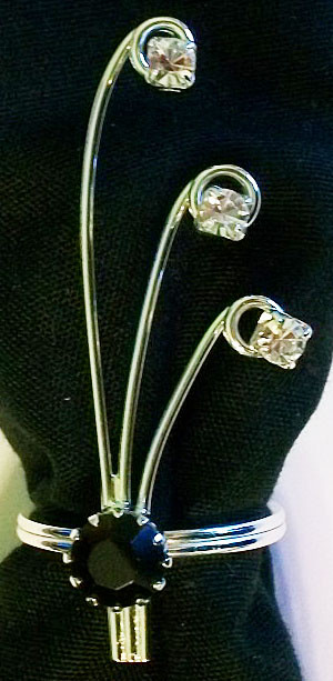 Napkin ring/scarf ring set of 4