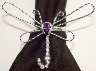 Napkin rings/scarf pins set of 4 - Image 2