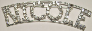 NICOLE crystal name pin