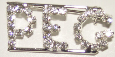 PEG crystal name pin