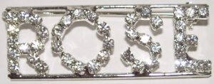 ROSE crystal name pin